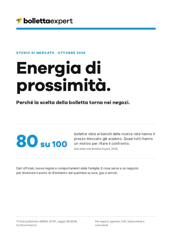 Copertina dello studio Energia di prossimità